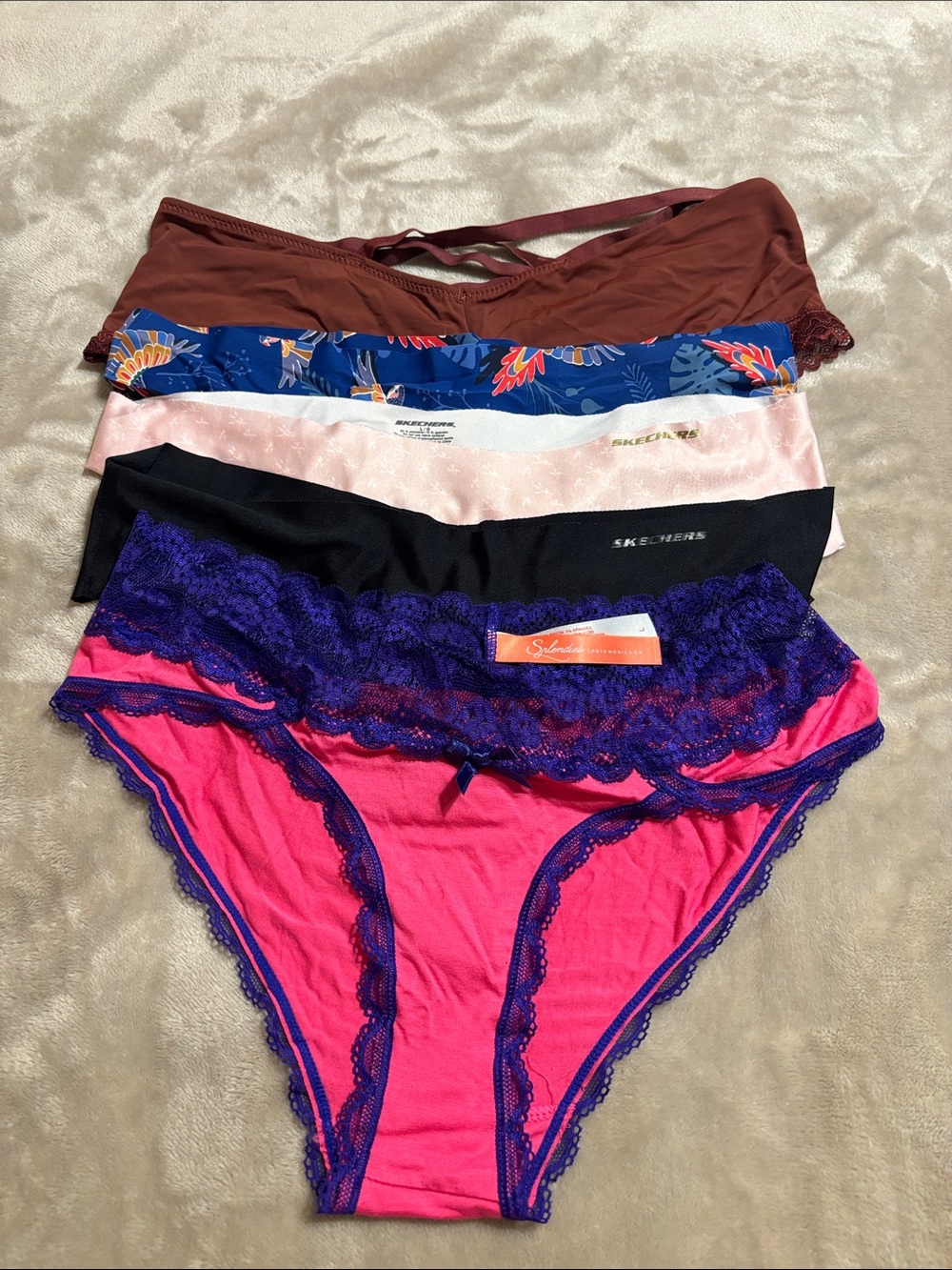 5 pairs Assorted Women’s Lace Trim Panty